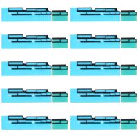 10 Sets Mainboard FPC Connector Sponge Foam Pads voor iPhone XS