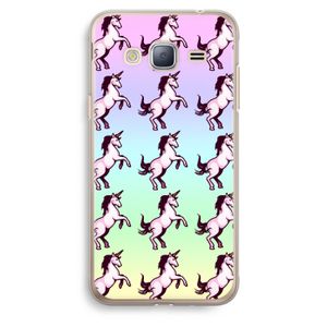 Musketon Unicorn: Samsung Galaxy J3 (2016) Transparant Hoesje