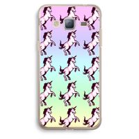 Musketon Unicorn: Samsung Galaxy J3 (2016) Transparant Hoesje