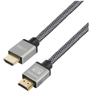 Maxtrack C 221-3 HNL HDMI-kabel HDMI Aansluitkabel HDMI-A-stekker, HDMI-A-stekker 3.00 m Zwart 8K UHD