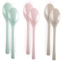Lepels van kunststof - 6x - herbruikbaar plastic - 19 cm - BBQ / Verjaardag / Camping / Party Lepels van kunststof - 6x - herbruikbaar plastic - 19 cm - BBQ / Verjaardag / Camping / Party