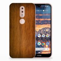 Nokia 4.2 | Bumper Hoesje | Donker Hout