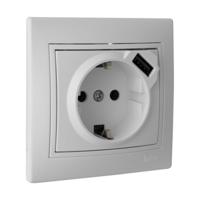Plug-in base Solera erp60usb-u USB 250 V 16 A Ingebed, ingebouwd