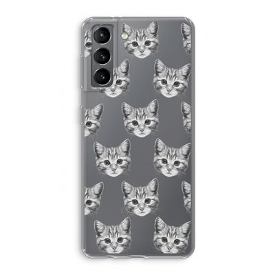 Kitten: Samsung Galaxy S21 Transparant Hoesje