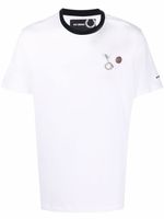 Raf Simons X Fred Perry t-shirt à détail d'épingle à nourrice - Blanc