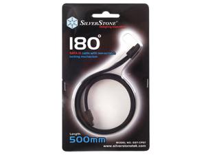 Silverstone CP07 SATA-kabel 0,5 m Zwart