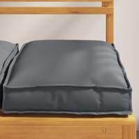 Palletkussen voor zitting 2 pcs Antraciet 40 x 40 x 8 cm