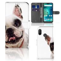 Xiaomi Mi A2 Lite | Telefoonhoesje | Met pasjeshouder | Franse Bulldog