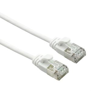 ROLINE F/UTP DataCenter Patchkabel Cat.6A (Class EA), LSOH, extra dun, wit, 0,5 m