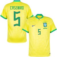 Brazilië Shirt Thuis 2022-2023 + Casemiro 5