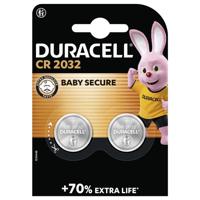 Duracell Knoopcel CR2032 3 V 2 stuk(s) 220 mAh Lithium Elektro 2032