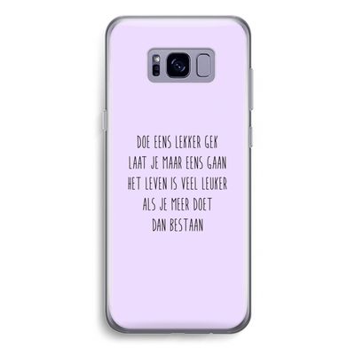 Gek: Samsung Galaxy S8 Plus Transparant Hoesje