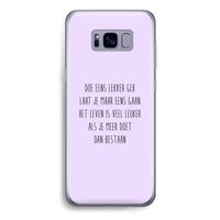 Gek: Samsung Galaxy S8 Plus Transparant Hoesje