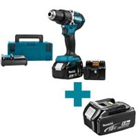 Makita DHP484RTJ Accu klop-/schroefboormachine 18V 5.0Ah in Mbox