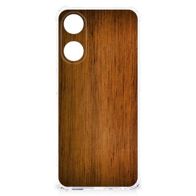 OPPO A58 | A78 5G Stevig Telefoonhoesje Donker Hout OPPO A58 | A78 5G Stevig Telefoonhoesje Donker Hout