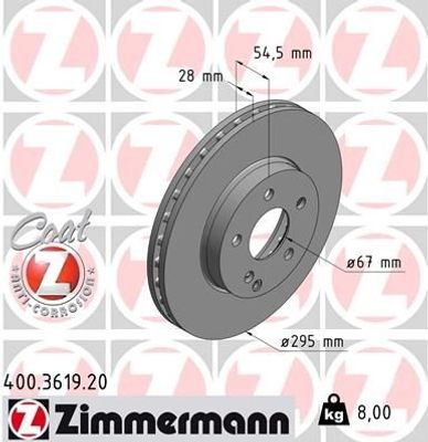 Remschijf Coat Z 400361920