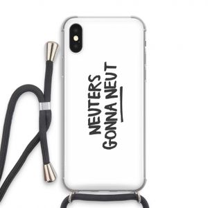 Neuters: iPhone XS Transparant Hoesje met koord