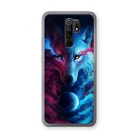 Where Light And Dark Meet: Xiaomi Redmi 9 Transparant Hoesje