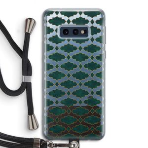 Moroccan tiles: Samsung Galaxy S10e Transparant Hoesje met koord