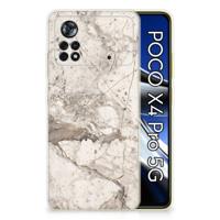 Xiaomi Poco X4 Pro 5G | TPU | Siliconen hoesje | Marmer Beige