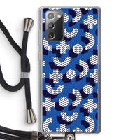 8-bit N°5: Samsung Galaxy Note 20 / Note 20 5G Transparant Hoesje met koord