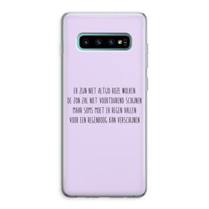 Regenboog: Samsung Galaxy S10 Plus Transparant Hoesje