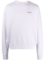 Off-White sweat en coton à motif Arrows - Violet