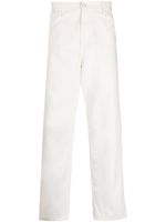 Carhartt WIP logo-patch straight-leg trousers - Blanc