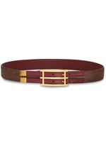 ETRO ceinture en cuir à motif cachemire - Rouge