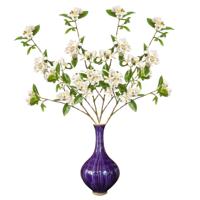 Kunstbloem Kersen bloesem - 4x - 90 cm - wit - Kunst zijdebloemen