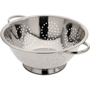 Vergiet - RVS zilver - D29 x H13 cm - zeef - keukenvergiet - afgieten