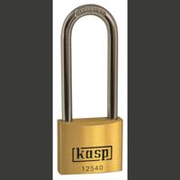 Kasp K12540L63 Hangslot 40 mm Verschillend sluitend Goud-geel Sleutelslot