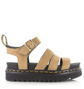 Dr martens Dr. Martens - Blaire savannah tan Beige Nubuck Platte sandalen Dames