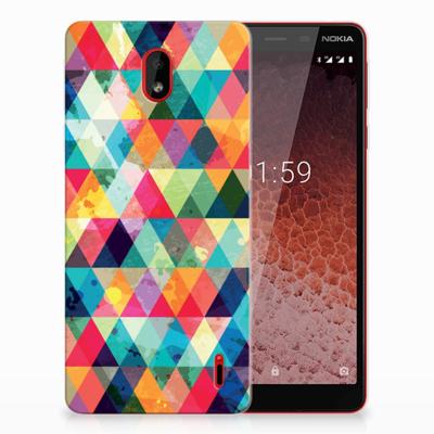 Nokia 1 Plus | TPU bumper | Geruit