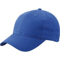 Baseball cap 6-panel kobalt voor volwassenen   -