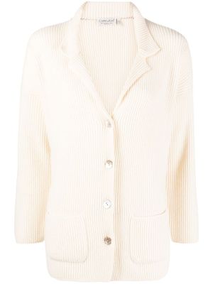 CORTE DI KEL cardigan en maille nervurée - Tons neutres