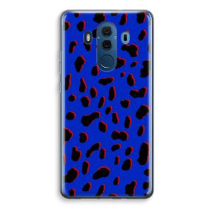 Blue Leopard: Huawei Mate 10 Pro Transparant Hoesje