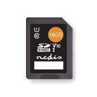 Nedis Geheugenkaart | SDHC | 16 GB | UHS-I | 1 stuks - MSDC16100BK MSDC16100BK - thumbnail