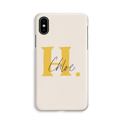 Amber Script: iPhone Xs Volledig Geprint Hoesje