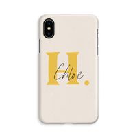 Amber Script: iPhone Xs Volledig Geprint Hoesje
