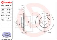 Remschijf BREMBO, Remschijftype: Binnen geventileerd: , u.a. für Nissan - thumbnail