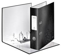 Ordner Leitz Wow 180° gelamineerd 80mm A4 zwart | 10 stuks