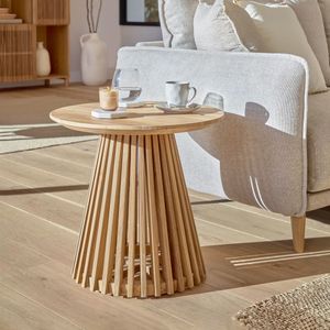 Kave Home Bijzettafel 'Jeanette' 50cm, kleur Teak