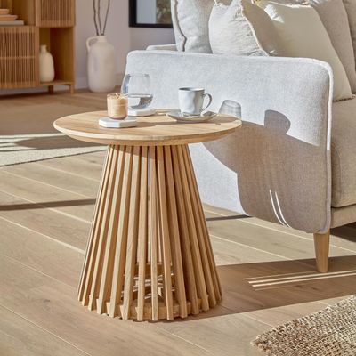 Kave Home Bijzettafel 'Jeanette' 50cm, kleur Teak