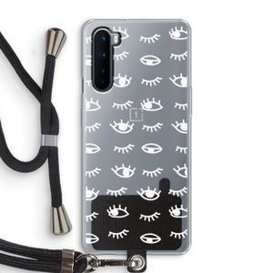 Eye pattern #3: OnePlus Nord Transparant Hoesje met koord