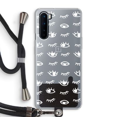 Eye pattern #3: OnePlus Nord Transparant Hoesje met koord