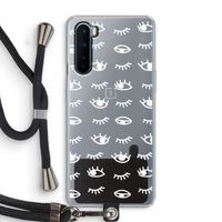 Eye pattern #3: OnePlus Nord Transparant Hoesje met koord