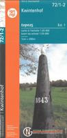 Wandelkaart - Topografische kaart 72/1-2 Topo25 Kwintenhof | NGI - Nationaal Geografisch Instituut