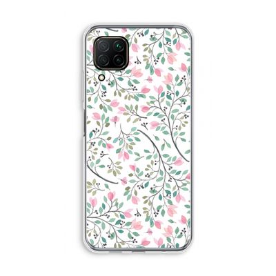 Sierlijke bloemen: Huawei P40 Lite Transparant Hoesje