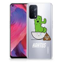 OPPO A74 5G | A54 5G Telefoonhoesje met Naam Cactus Poo